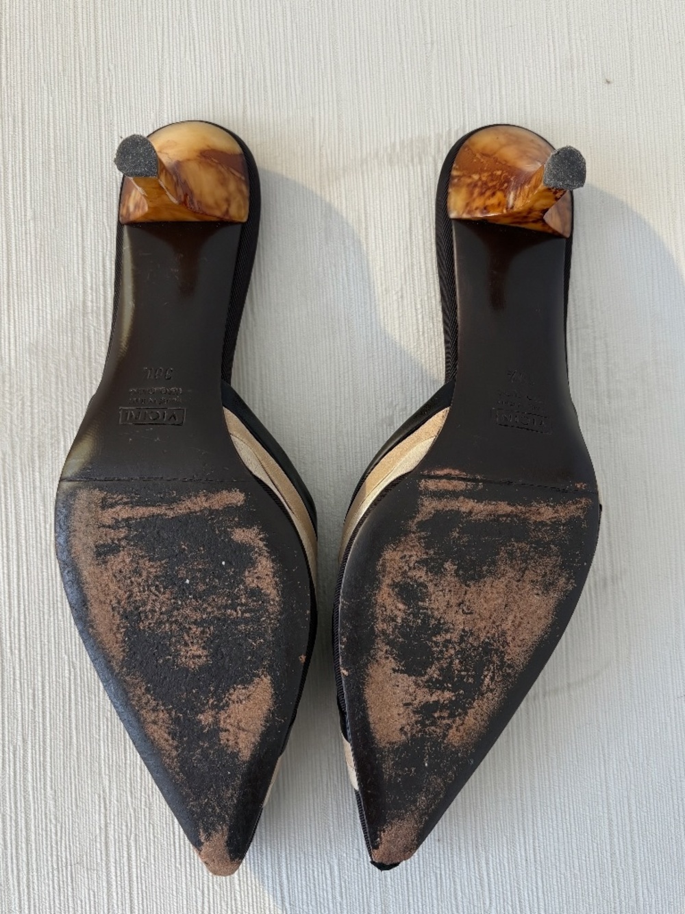 Vintage Giuseppe Zanotti Sculptural Kitten Heel Mules EU 38.5 - Picture 5 of 8